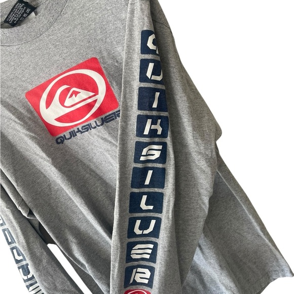 Quiksilver 1990’s Vintage Surf Gray Long Sleeve Tee - Picture 5 of 10